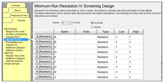 Minimum-Run Resolution IV Screening Designs